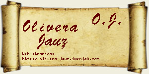 Olivera Jauz vizit kartica